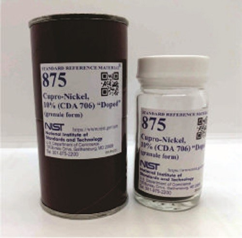 SRM 875  銅鎳，10%(CDA 706)“摻雜”標準品