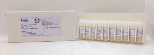 SRM 3668  冷凍人尿中的汞、高氯酸鹽和碘化物標準品