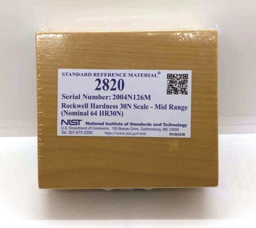 SRM 2820  洛氏硬度30N刻度-中檔范圍標(biāo)準(zhǔn)品(公稱64 HR30N)