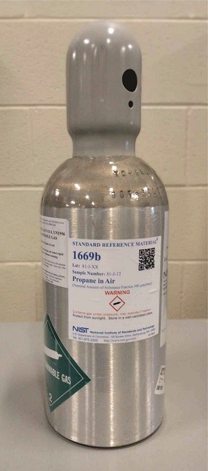 SRM 1669b 空氣中的丙烷(公稱(chēng)含量為500毫微升/摩爾)